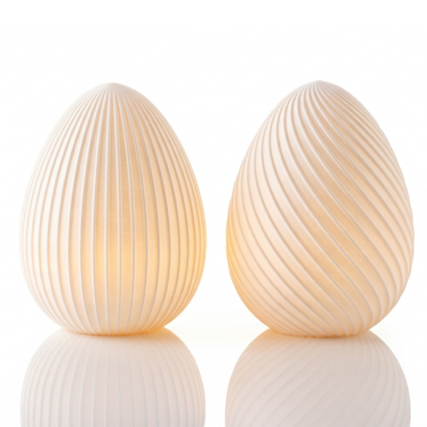 Set 2 figurine decorative ouă (lumanari & baterii incluse) [1]