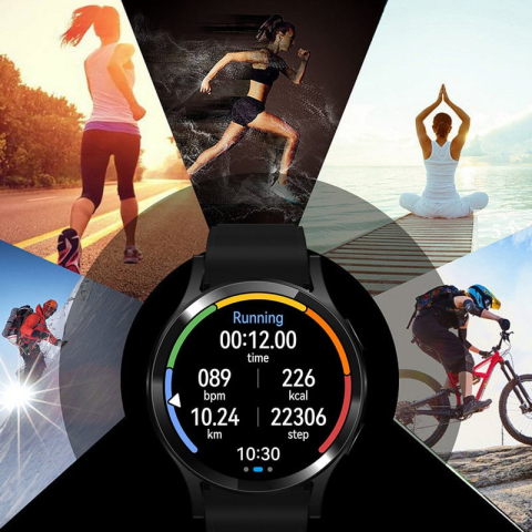 Smartwatch F8, Bluetooth, Functii ECG si SpO2, Compatibil Android si iOS, Negru [4]