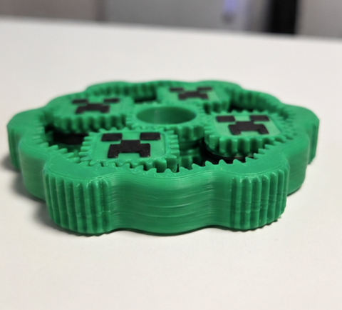 Spinner Fidget Antistres 3D - Angrenaje Minecraft [4]