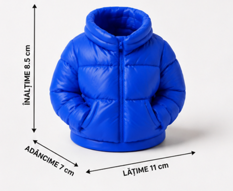 Suport pixuri tip geaca puffer - Albastru [4]