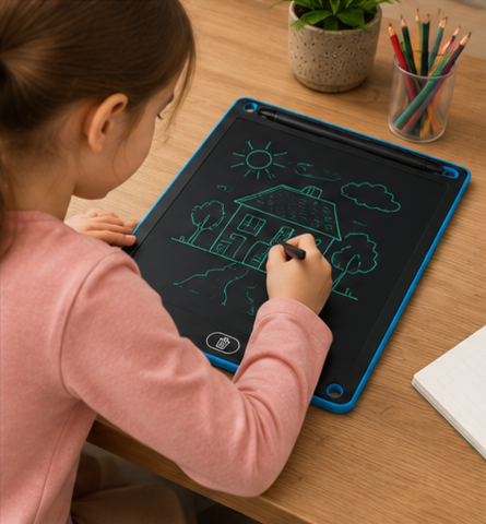 Tableta LCD 16" pentru Scris si Desen – Pen si Baterie Incluse - Albastru [1]