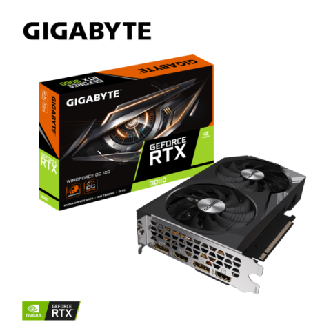 Placi video - GIGABYTE GeForce RTX 3060 WINDFORCE OC 12G 2xDP 2xHDMI