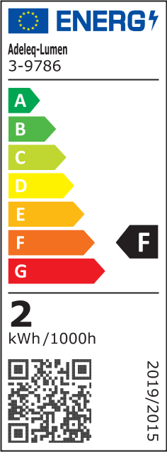 Aplica LED dreptunghiulara, 2W, 3000K, IP65, policarbonat, gri, Dablerom 3-9786 [3]