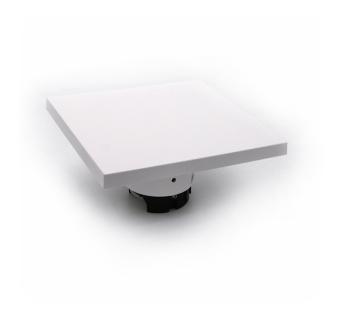 Aplica LED patrata, 8W, 3000K, IP65, policarbonat, alb, Dablerom 9-89080 [2]