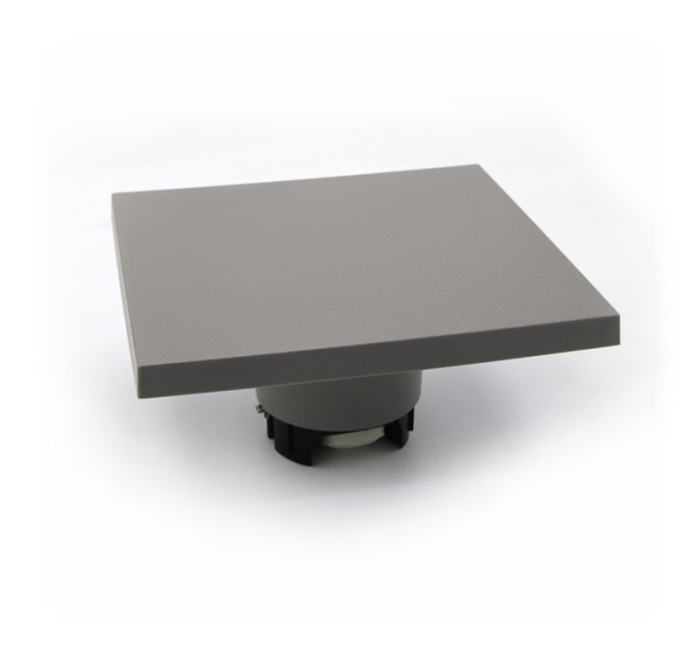 Aplica LED patrata, 8W, 3000K, IP65, policarbonat, gri, Dablerom 9-89086 [2]