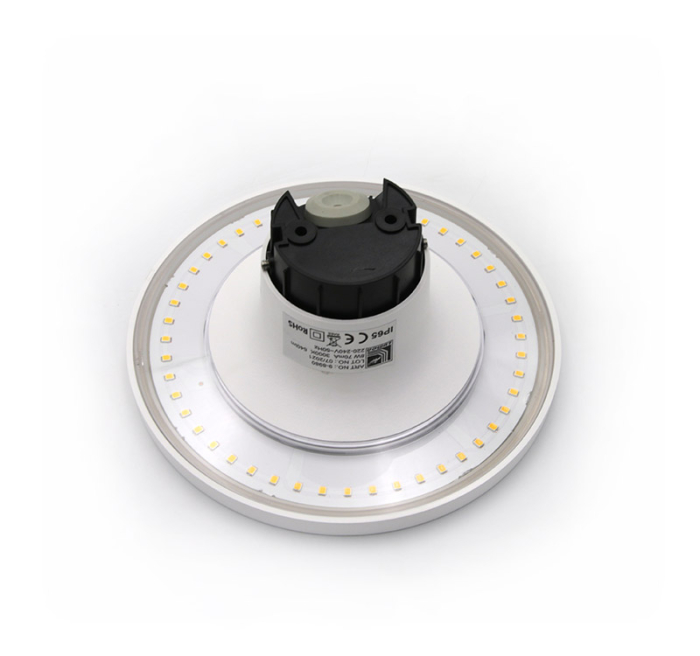 Aplica LED rotunda, 8W, 3000K, IP65, policarbonat, alb, Dablerom 9-8980 [3]