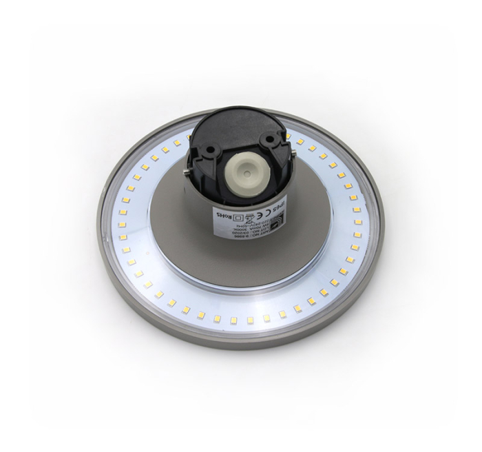 Aplica LED rotunda, 8W, 3000K, IP65, policarbonat, gri, Dablerom 9-8986 [3]