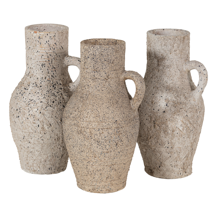 Bol decorativ Sive, argila, nisipiu, 42 x 22 x 20 cm, WOOOD 377850-Z [8]