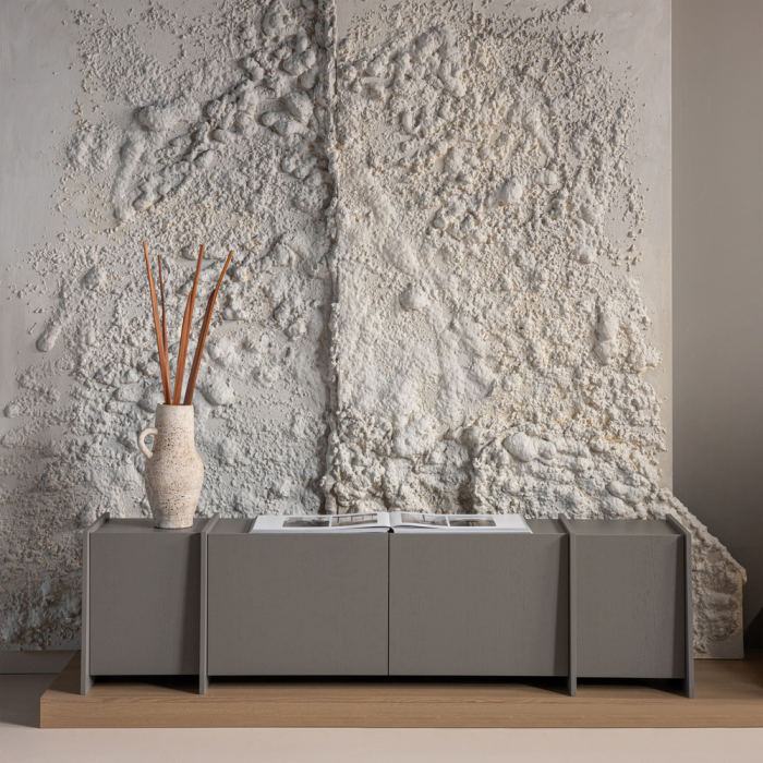 Bol decorativ Sive, argila, nisipiu, 42 x 22 x 20 cm, WOOOD 377850-Z [3]