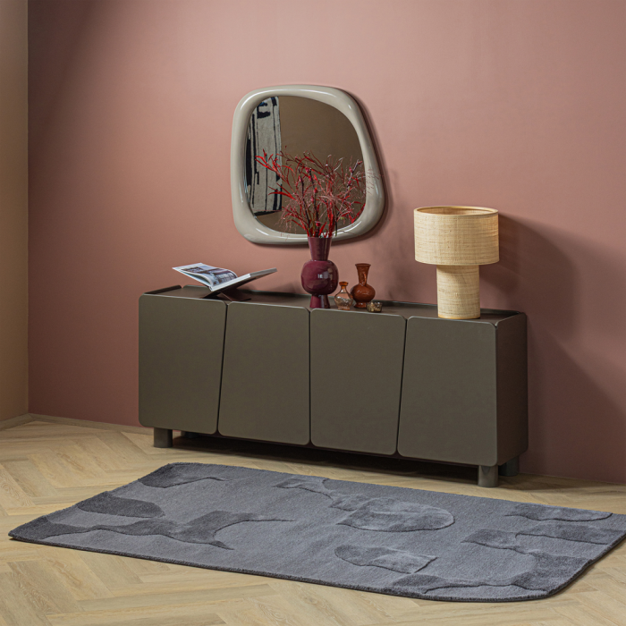 Covor Livo, lana, gri, 1 x 170 x 240 cm, WOOOD 377796-G [2]