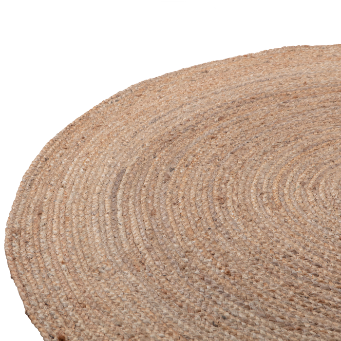 Covor Ross, iuta, natur, 1 x 150 x 150 cm, WOOOD 373283-I [4]