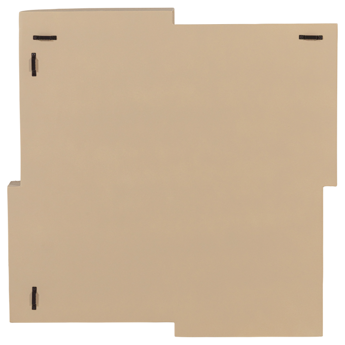 Decoratiune de perete Tide, metal, nisipiu, 86 x 86 x 11 cm, WOOOD 377939-Z [5]