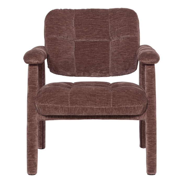 Fotoliu Loom, chenille, roz antichizat, 81 x 72 x 73 cm, WOOOD 378090-R [4]