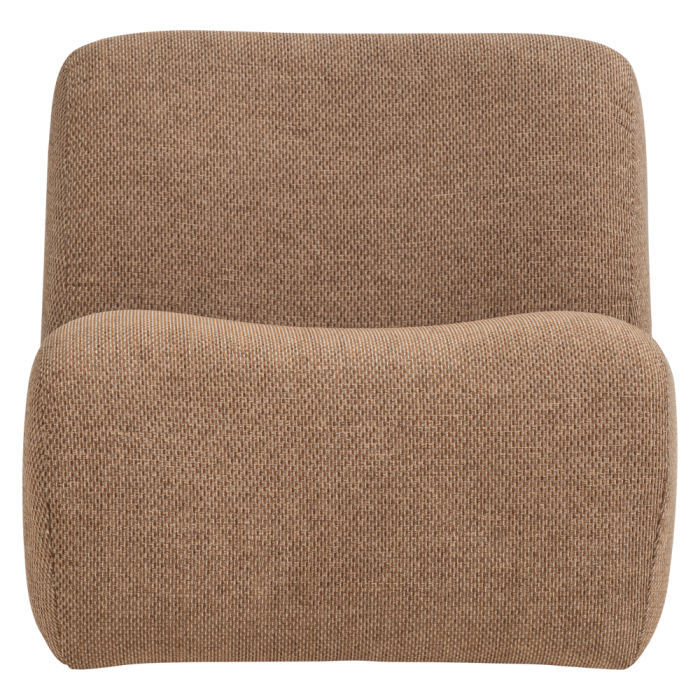 Fotoliu Nomu, chenille, maro deschis, 74 x 76 x 92 cm, WOOOD 377898-CL [4]