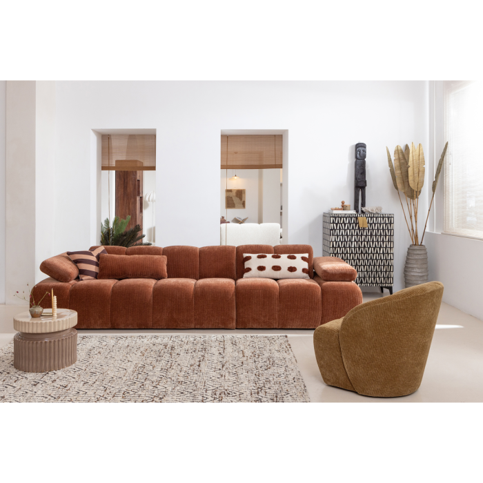 Fotoliu pivotant Mojo, poliester, galben miere, 75 x 68 x 77 cm, WOOOD 377463-H [2]