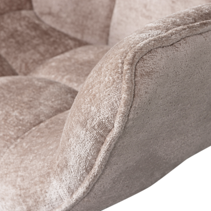 Fotoliu pivotant Wibo, poliester, taupe, 94 x 71 x 83 cm, WOOOD 374085-T [7]