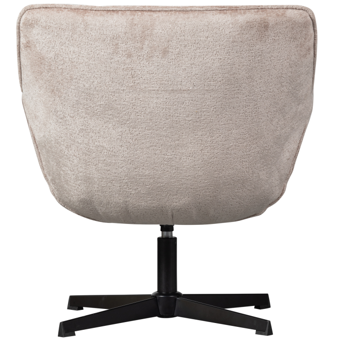 Fotoliu pivotant Wibo, poliester, taupe, 94 x 71 x 83 cm, WOOOD 374085-T [6]
