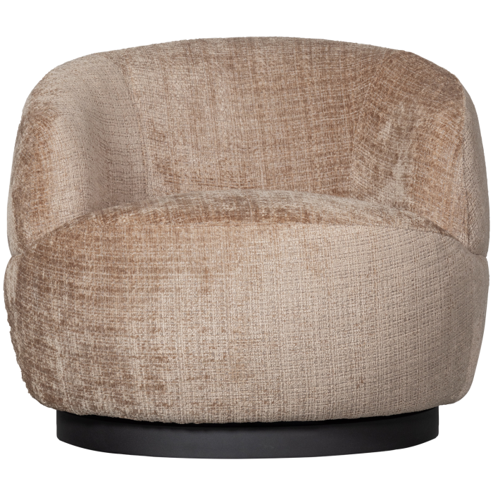 Fotoliu pivotant Woolly, poliester, nisipiu, 71 x 84 x 88 cm, WOOOD 800037-S [3]