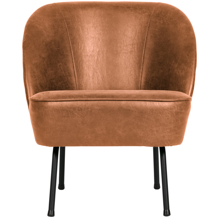 Fotoliu Vogue, piele reciclata si poliester, coniac, 69 x 57 x 70 cm, WOOOD 800748-B [2]