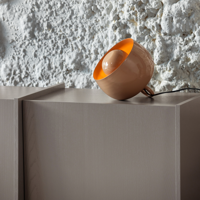 Lampa de masa Mero, 25 W, E27, metal, roz deschis, 21 x 20 x 20 cm, WOOOD 377884-L [3]
