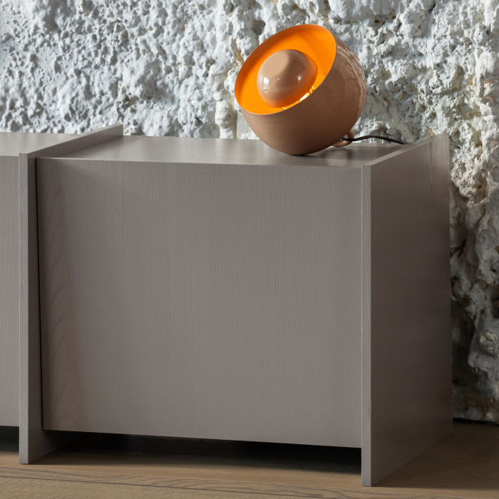 Lampa de masa Mero, 25 W, E27, metal, roz deschis, 21 x 20 x 20 cm, WOOOD 377884-L [2]