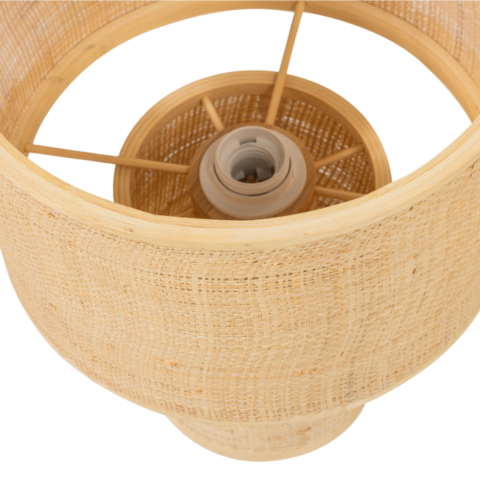 Lampa de masa Syro, 40 W, E27, rafie, natur, 38 x 28 x 28 cm, WOOOD 377815-N [4]