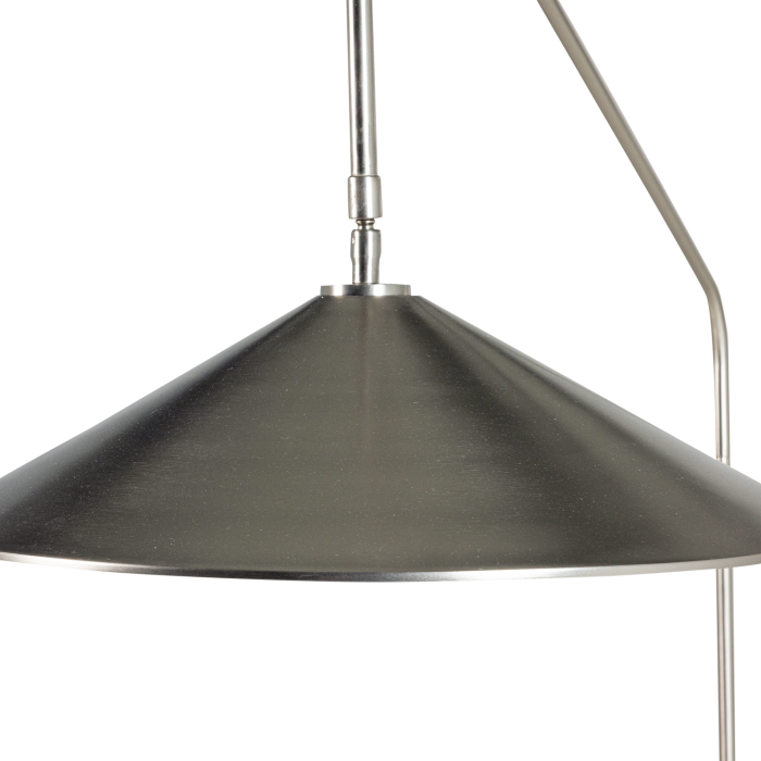 Lampa de podea Korn, 40 W, E27, metal, crom, 182 x 124 x 25 cm, WOOOD 377936-C [7]