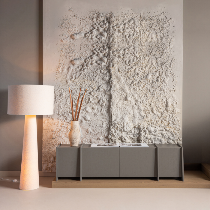 Lampa de podea Loft, 4 W, E27, boucle, natur, 160 x 70 x 70 cm, WOOOD 377835-N [3]