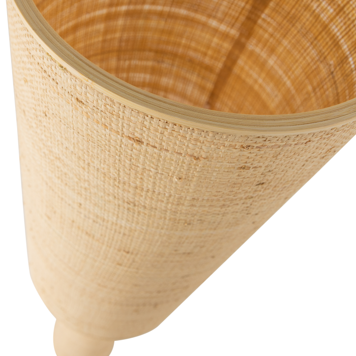 Lampa de podea Syro, 40 W, E27, rafie, natur, 130 x 30 x 30 cm, WOOOD 377813-N [4]