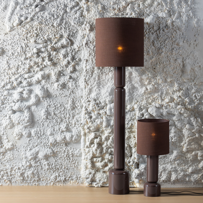 Lampa de masa Zivian, 40 W, E27, MDF, maro inchis, 53 x 16 x 16 cm, WOOOD 377827-D [2]