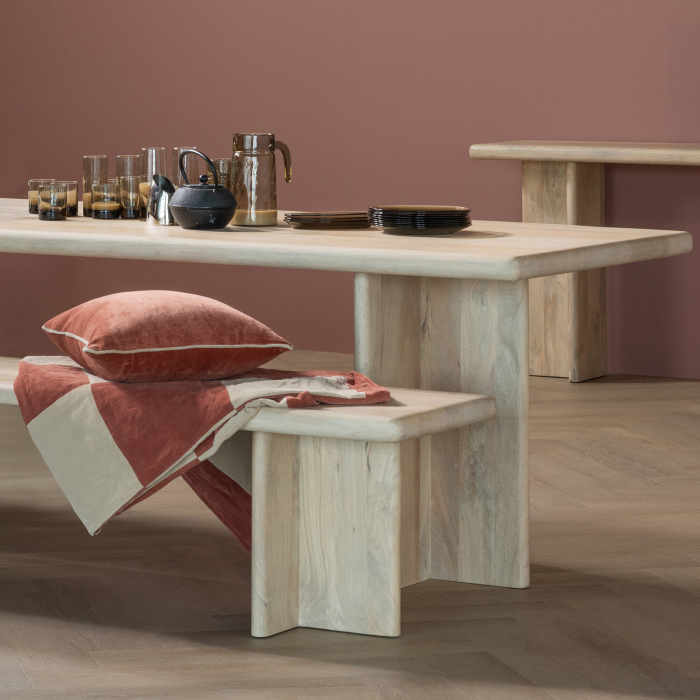 Masa dining Ato, lemn de mango, natur, 76 x 180 x 90 cm, WOOOD 377857-N [2]