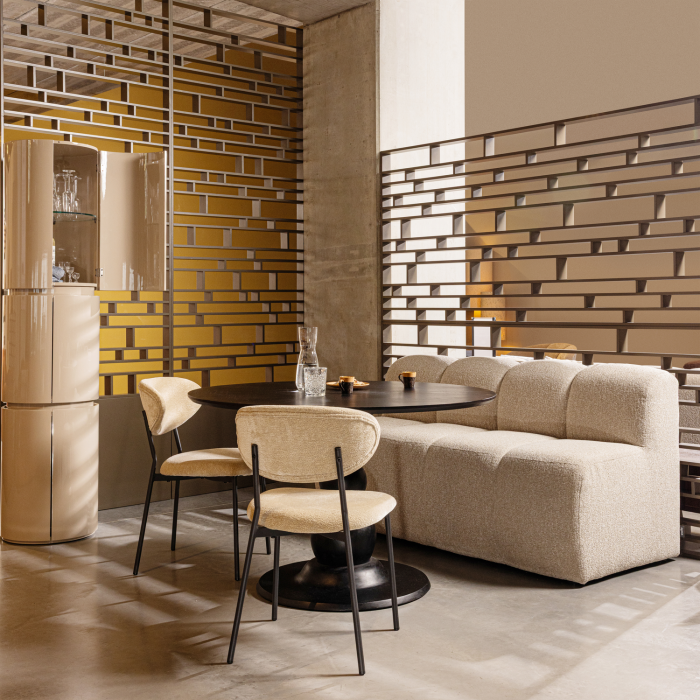 Masa dining Blanco, lemn de mango, negru, 75 x 120 x 120 cm, WOOOD 800014-Z [3]