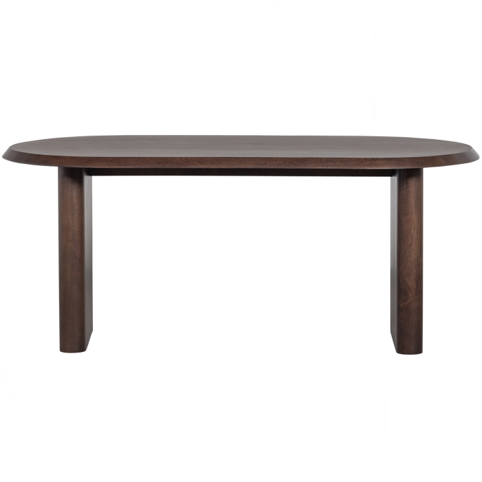 Masa dining Ellips, lemn de mango, nuc, 75 x 180 x 90 cm, vtwonen 400482-W [3]