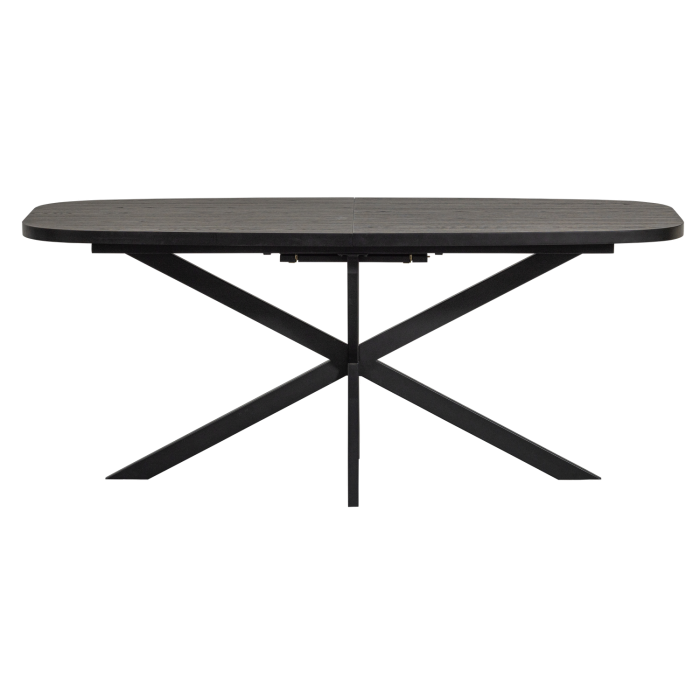 Masa dining extensibila Arros, MDF, negru, 75 x 220 x 90 cm, WOOOD 377506-Z [5]