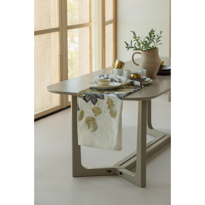 Masa dining Ferion, lemn de mango, maro pamantiu, 76 x 240 x 90 cm, WOOOD 377633-M [2]
