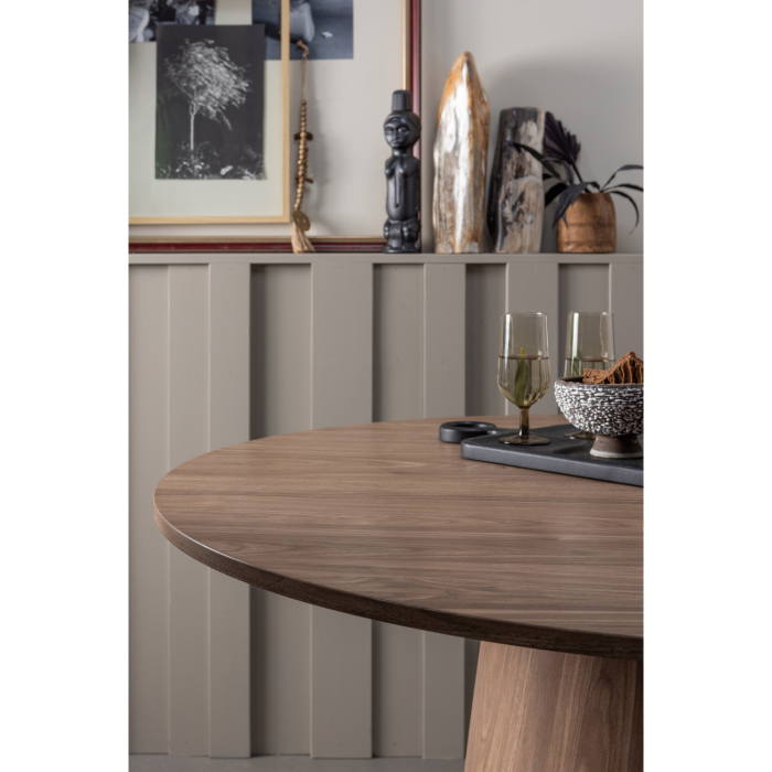 Masa dining Maan, MDF, nuc, 75 x 120 x 120 cm, WOOOD 374032-W [3]