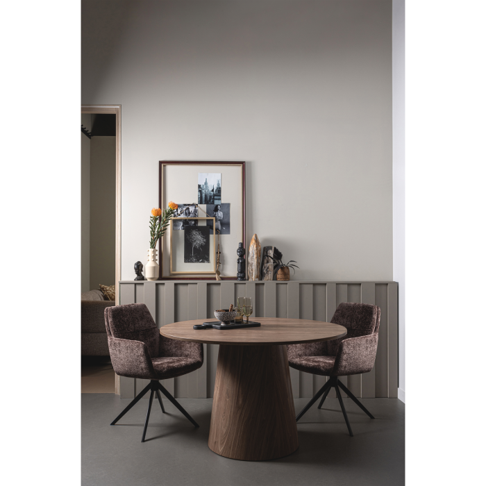 Masa dining Maan, MDF, nuc, 75 x 120 x 120 cm, WOOOD 374032-W [2]