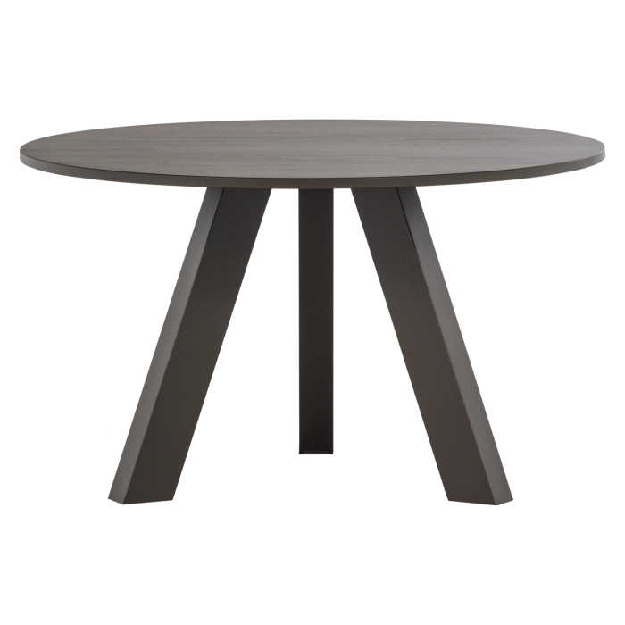 Masa dining Rhonda, lemn de stejar, maro mediu, 75 x 129 x 129 cm, WOOOD 375419-MI [4]