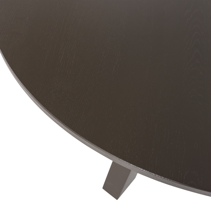 Masa dining Rhonda, lemn de stejar, maro mediu, 75 x 129 x 129 cm, WOOOD 375419-MI [6]