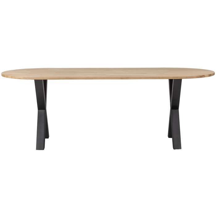 Masa dining Tablo, lemn de stejar, natur, 75 x 220 x 90 cm, WOOOD 376030-A [2]