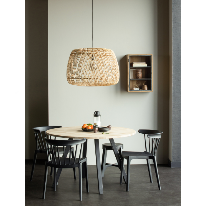 Masa dining Tablo, lemn de stejar, netratat, 75 x 120 x 120 cm, WOOOD 376022-N [2]