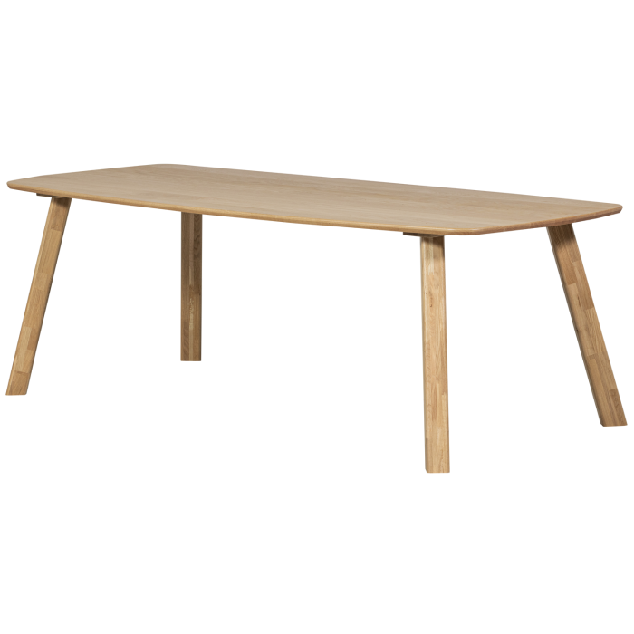 Masa dining Tablo, lemn de stejar, transparent, 74 x 220 x 100 cm, WOOOD 375098-TP [5]