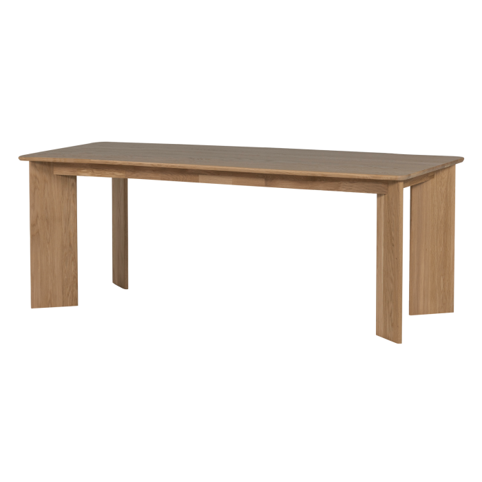 Masa dining Tablo, lemn de stejar, transparent, 76 x 180 x 100 cm, WOOOD 377746-TP [2]