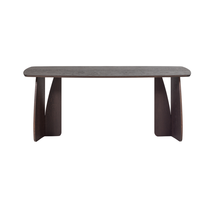 Masa dining Veere, lemn de stejar, maro mystic, 77 x 180 x 100 cm, WOOOD 377928-B [4]