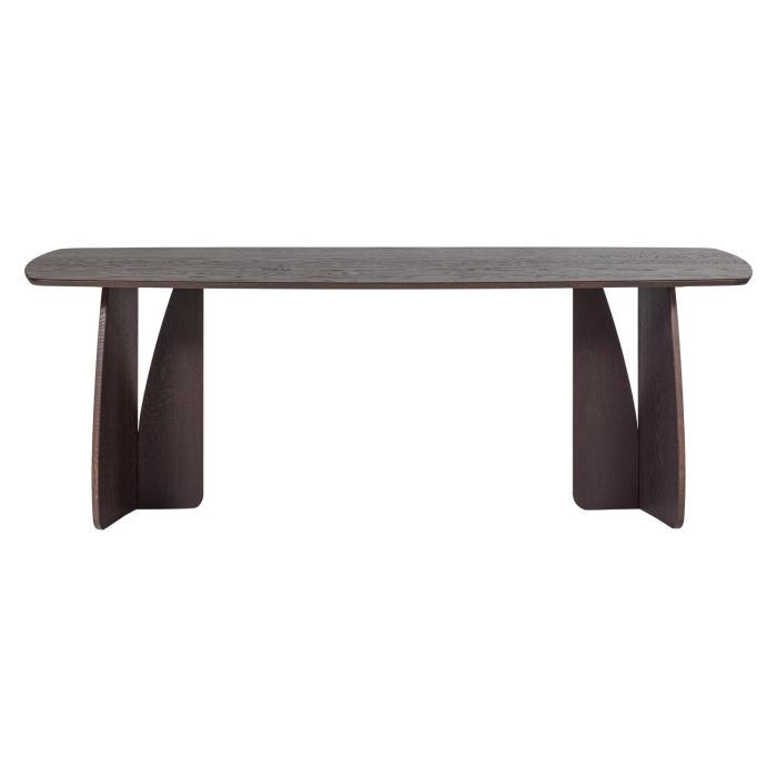 Masa dining Veere, lemn de stejar, maro mystic, 77 x 220 x 100 cm, WOOOD 377930-B [4]