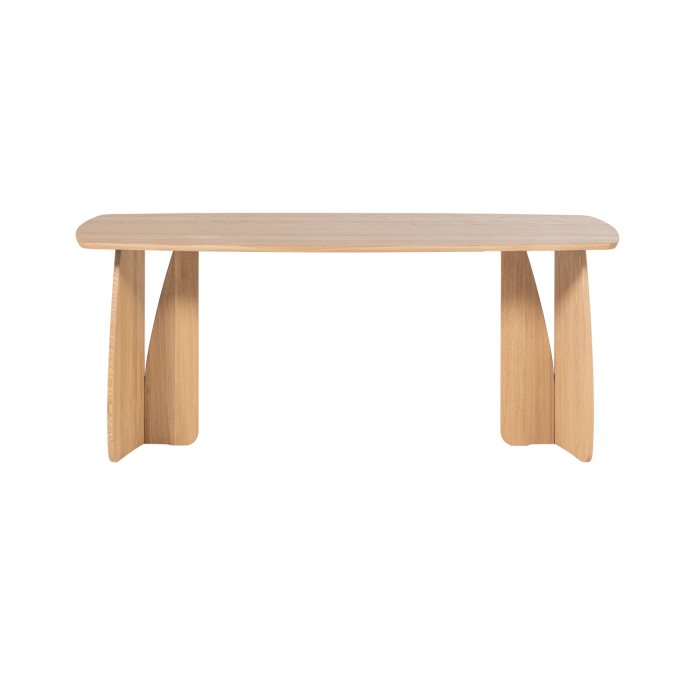 Masa dining Veere, lemn de stejar, natur, 77 x 180 x 100 cm, WOOOD 377928-N [4]