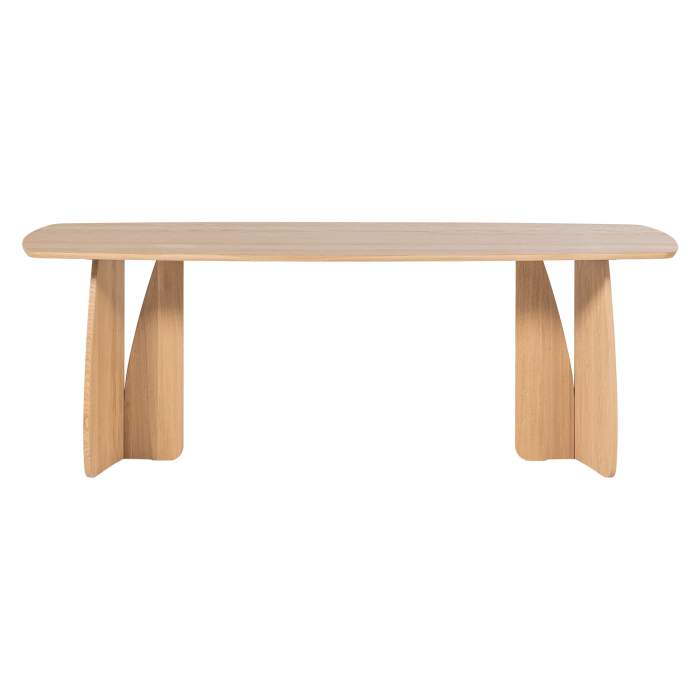 Masa dining Veere, lemn de stejar, natur, 77 x 220 x 100 cm, WOOOD 377930-N [4]