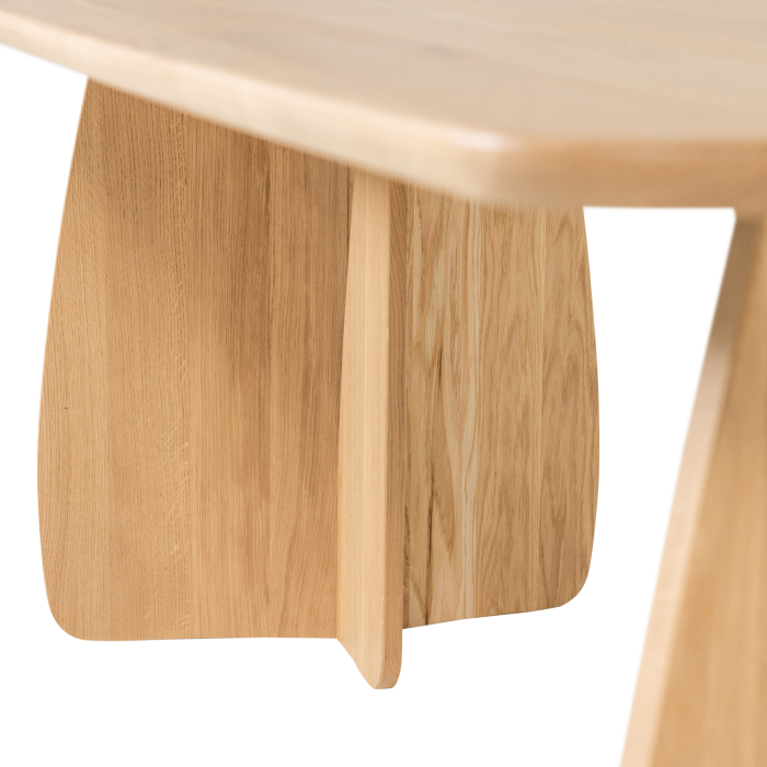 Masa dining Veere, lemn de stejar, natur, 77 x 180 x 100 cm, WOOOD 377928-N [6]