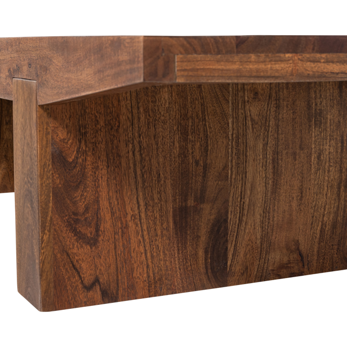 Masuta de cafea Eron, lemn de salcam, maro, 32 x 152 x 48 cm, WOOOD 377839-B [6]