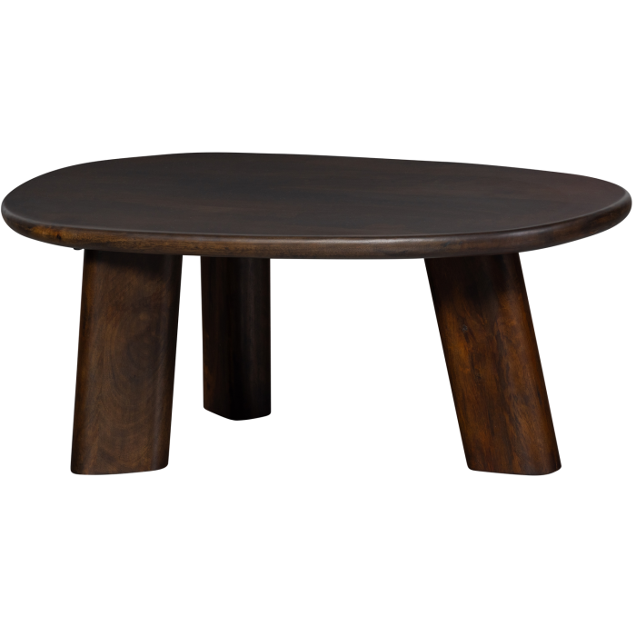 Masuta de cafea Roundly, lemn de mango, nuc, 40 x 110 x 60 cm, WOOOD 801302-W [4]